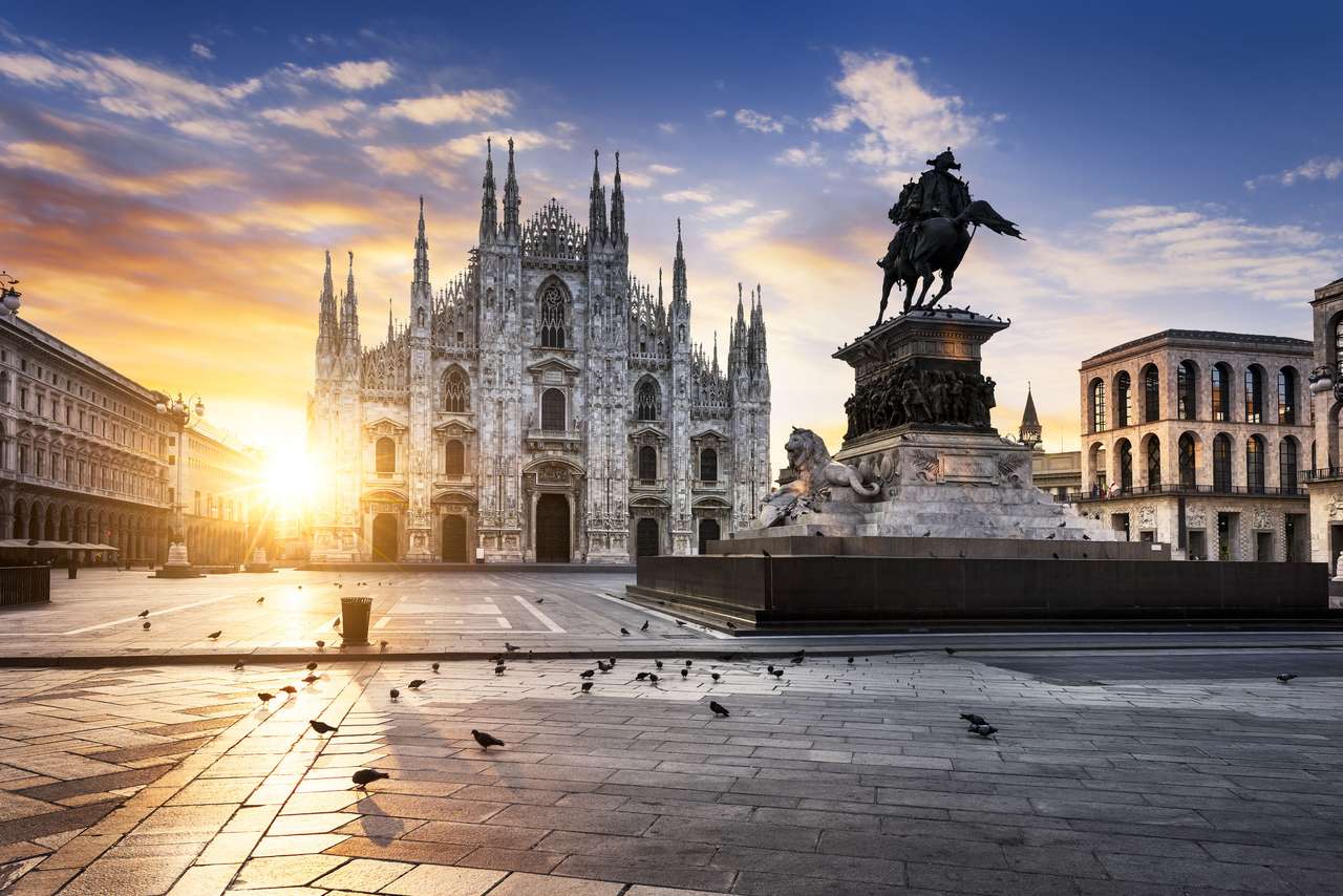 Duomo στο Μιλάνο παζλ online από φωτογραφία