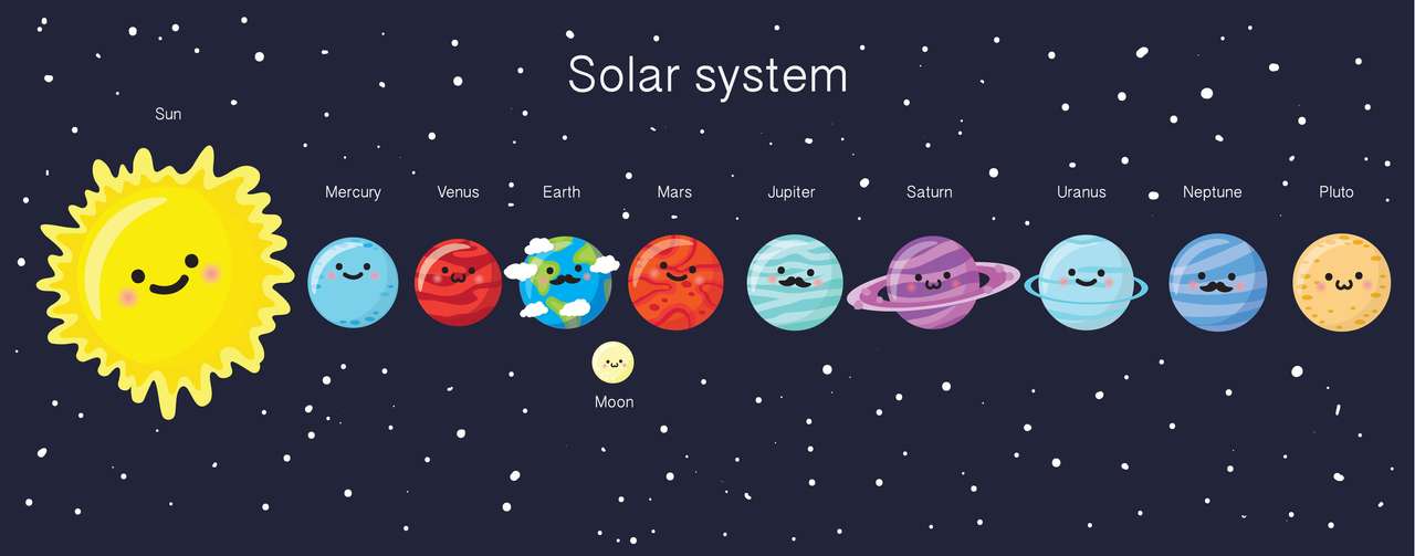 Слънчева система онлайн пъзел