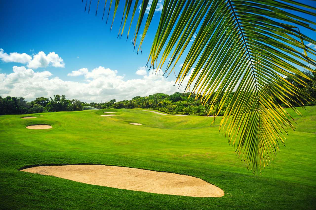 Golf Course on Dominican Republic puzzle online from photo