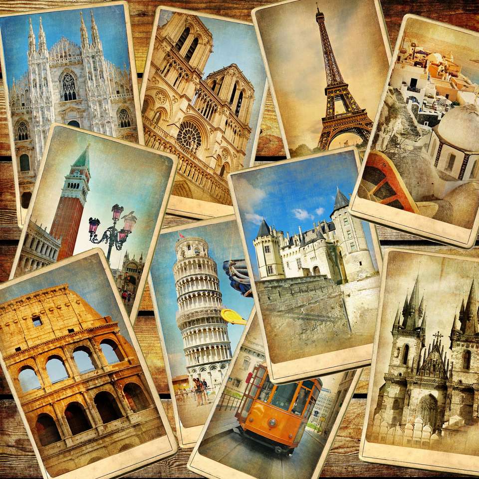 Souvenir travel photos online puzzle