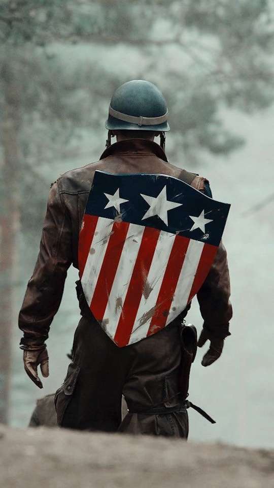 Captain America puzzle online from photo