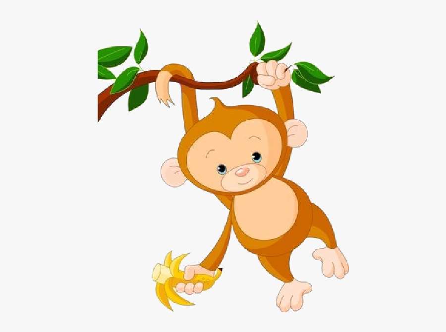 Bebé mono. puzzle online da foto