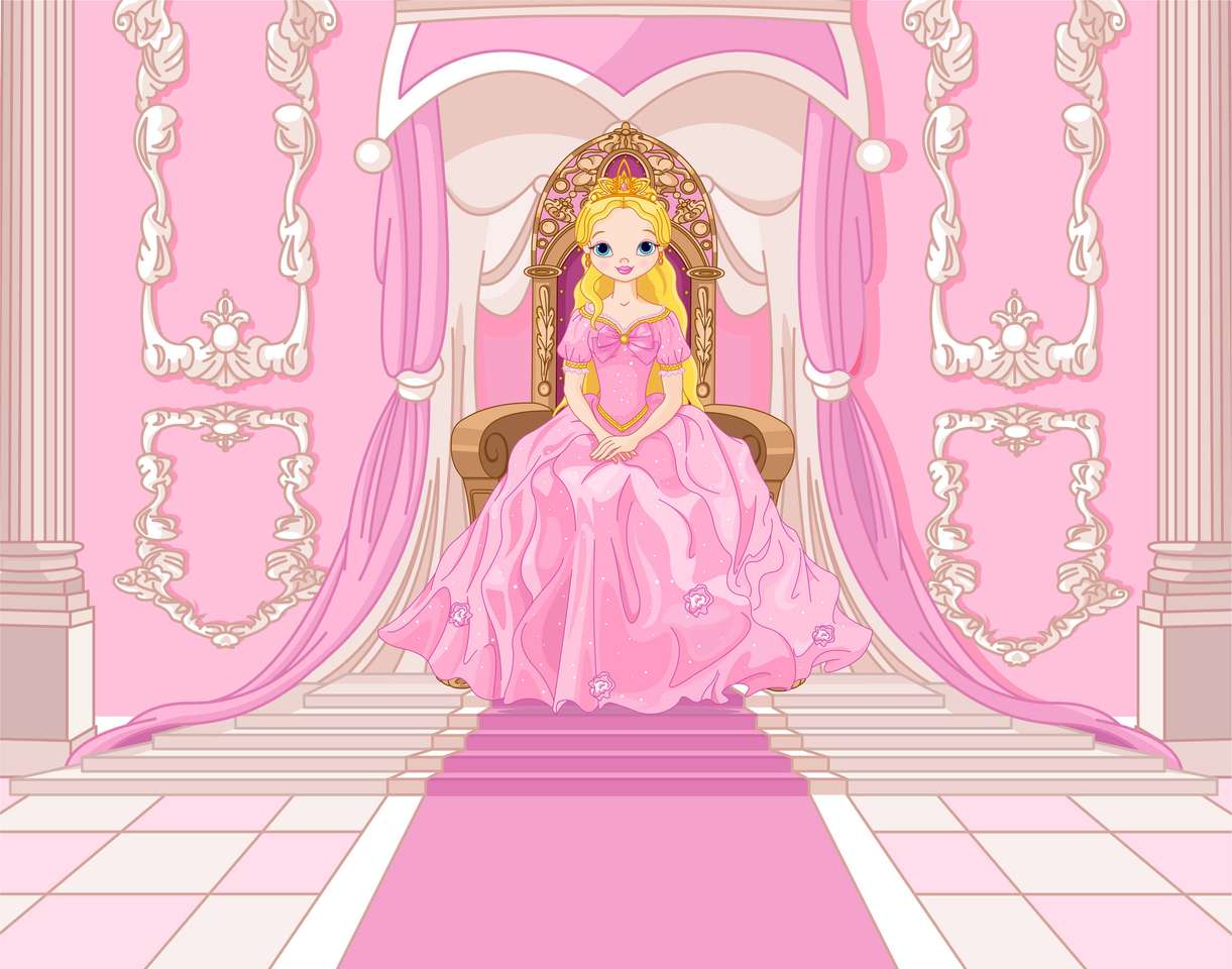 Πριγκίπισσα στο θρόνο παζλ online από φωτογραφία