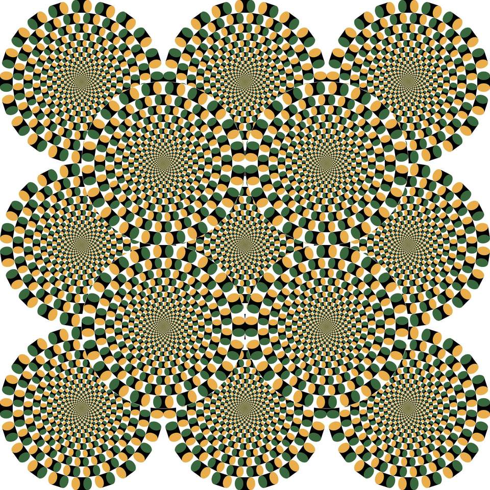 Optical illusion puzzle online from photo