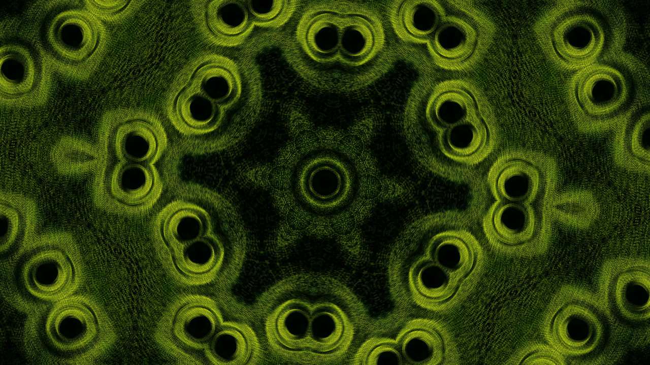 Verde abstracto puzzle online a partir de foto