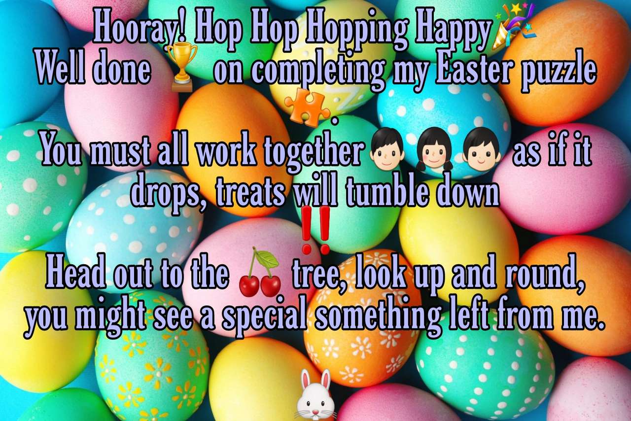 Easter egg hunt online puzzle