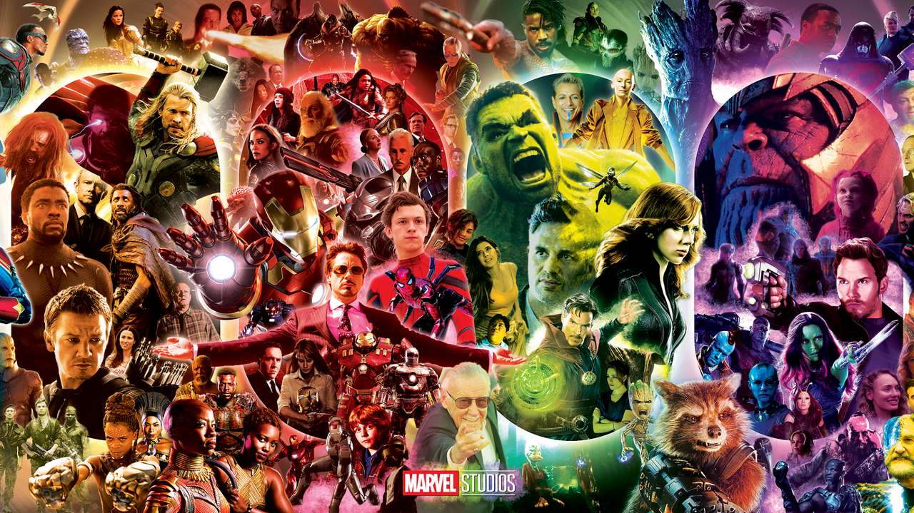 MCU Characters puzzle online from photo