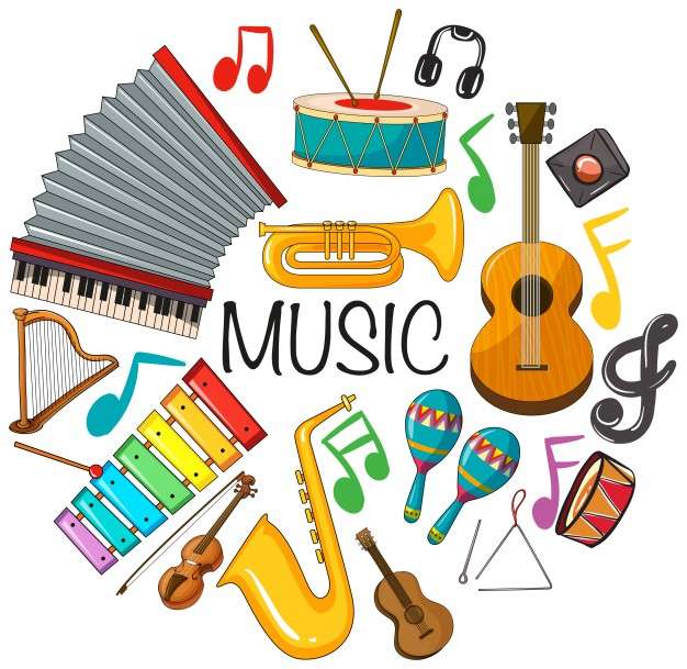 Музикални инструменти онлайн пъзел