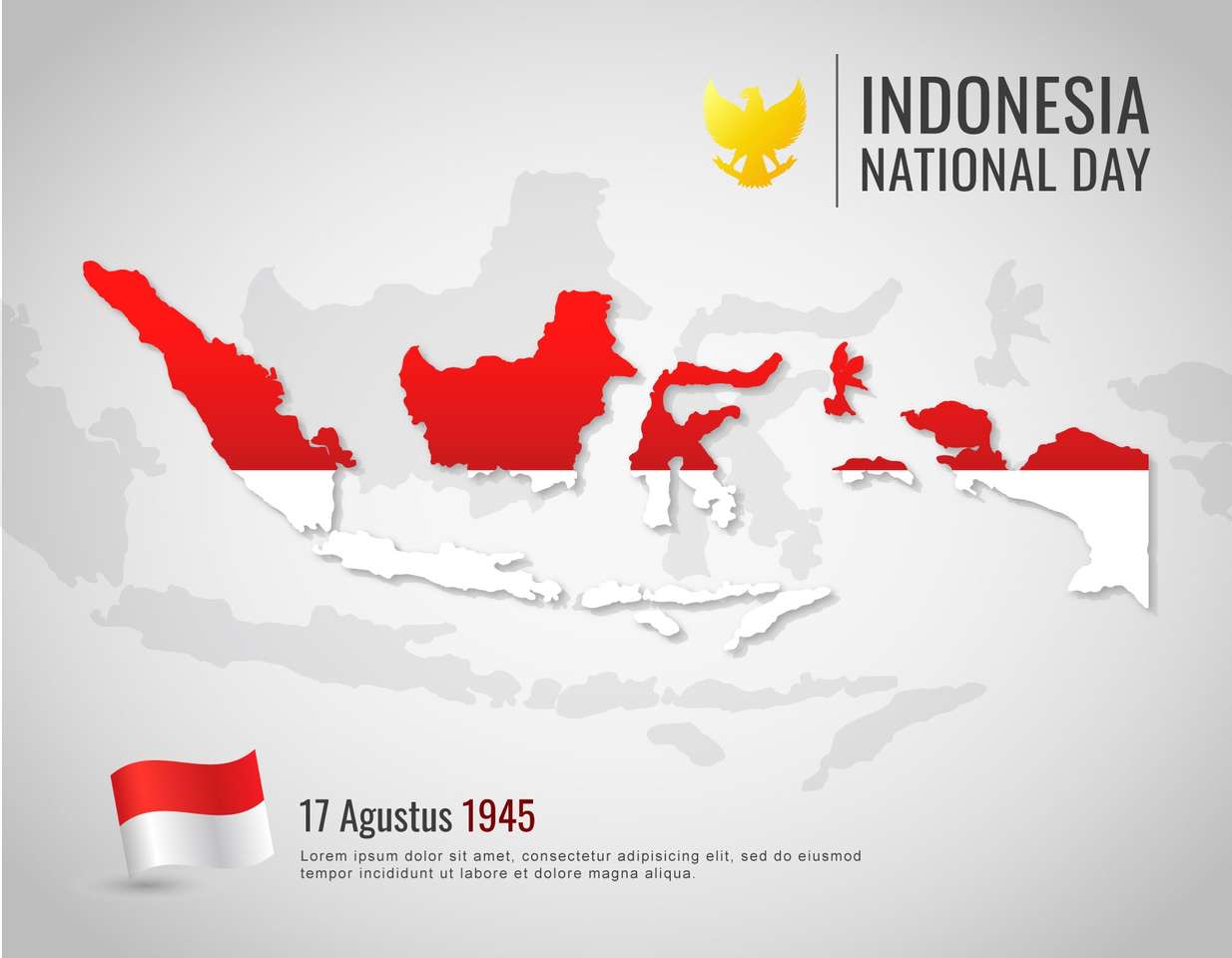 Map of Indonesia puzzle online from photo