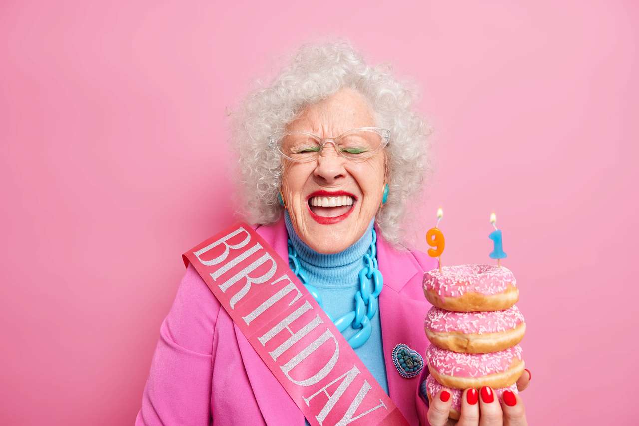 Mormors födelsedag pussel online från foto