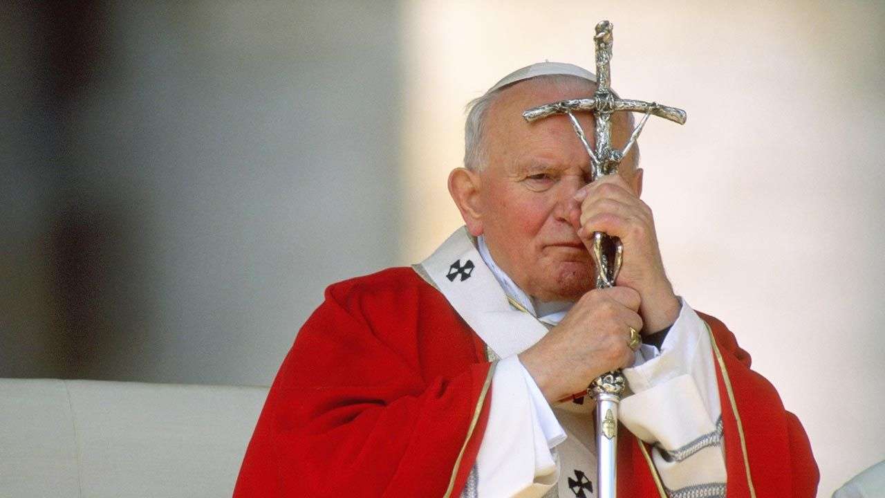 Pope John Paul II puzzle online from photo