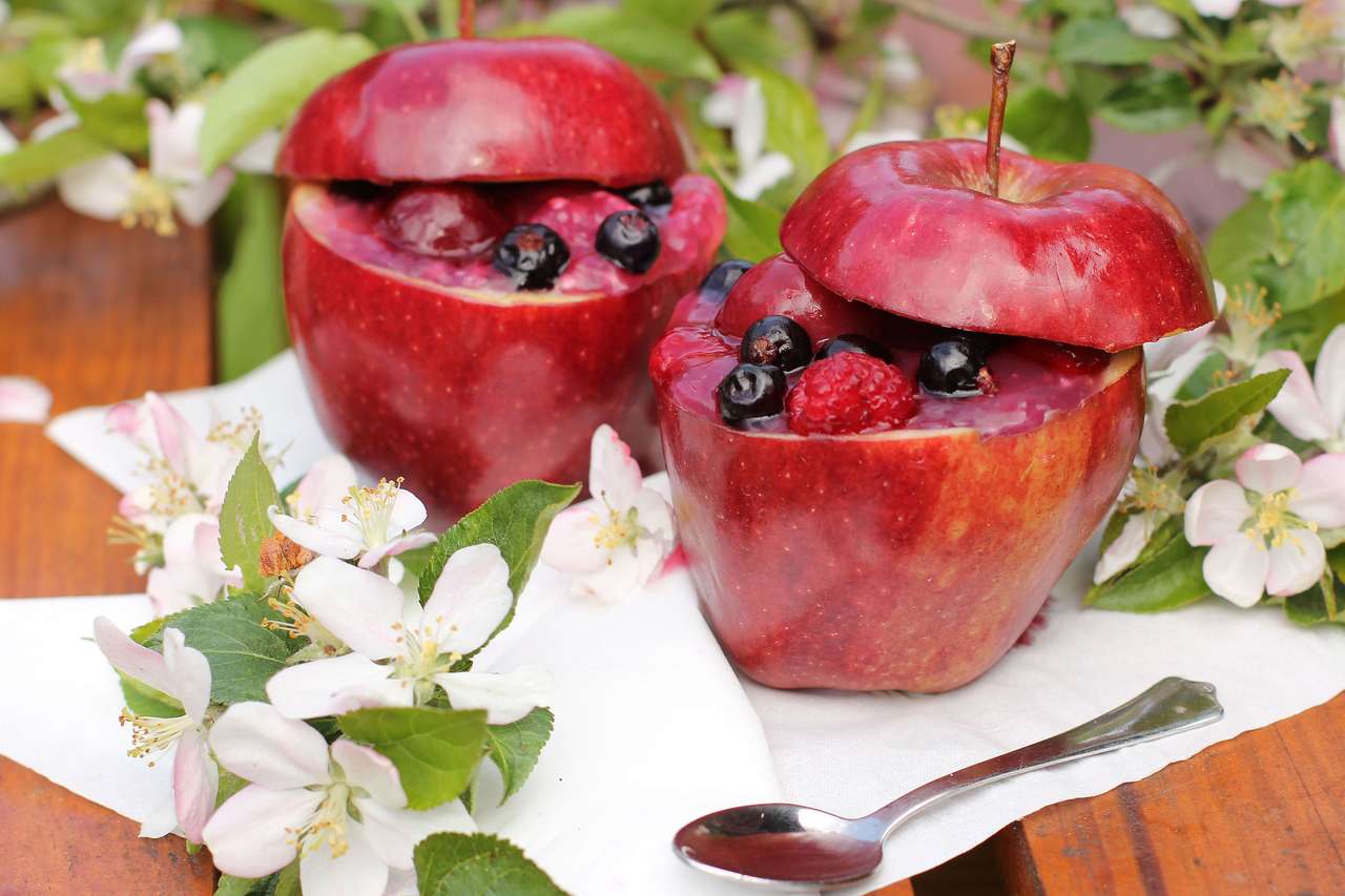 Десерт в ябълки онлайн пъзел от снимка