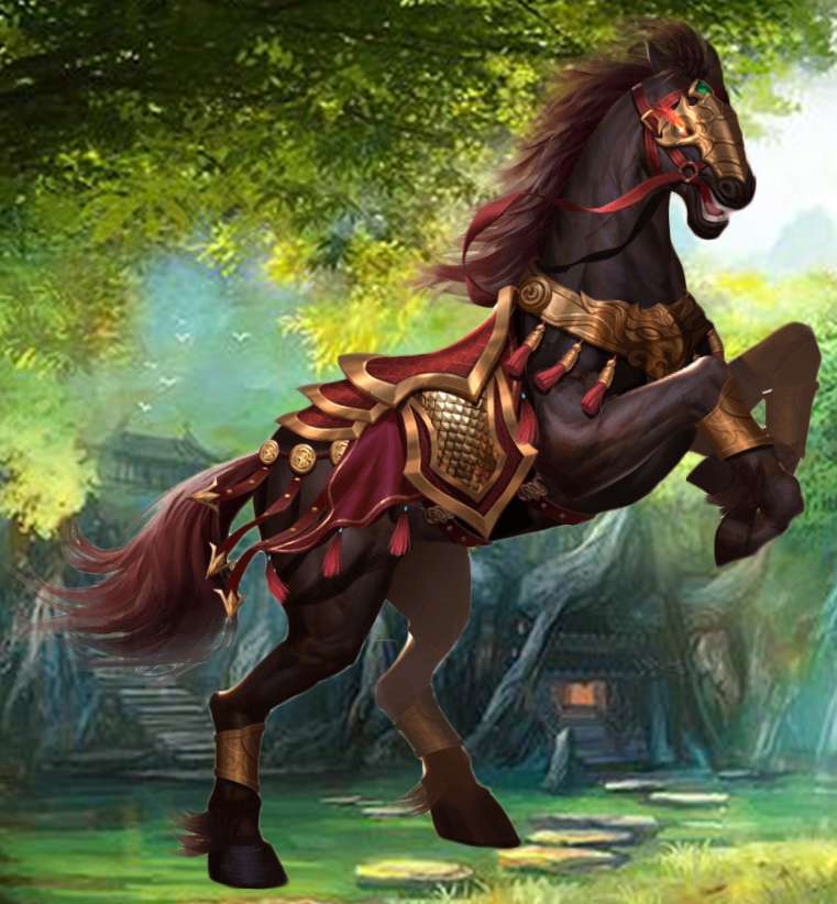 röd häst Pussel online