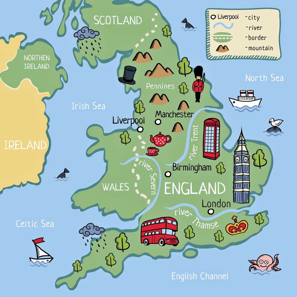 Χάρτης του Λονδίνου online παζλ