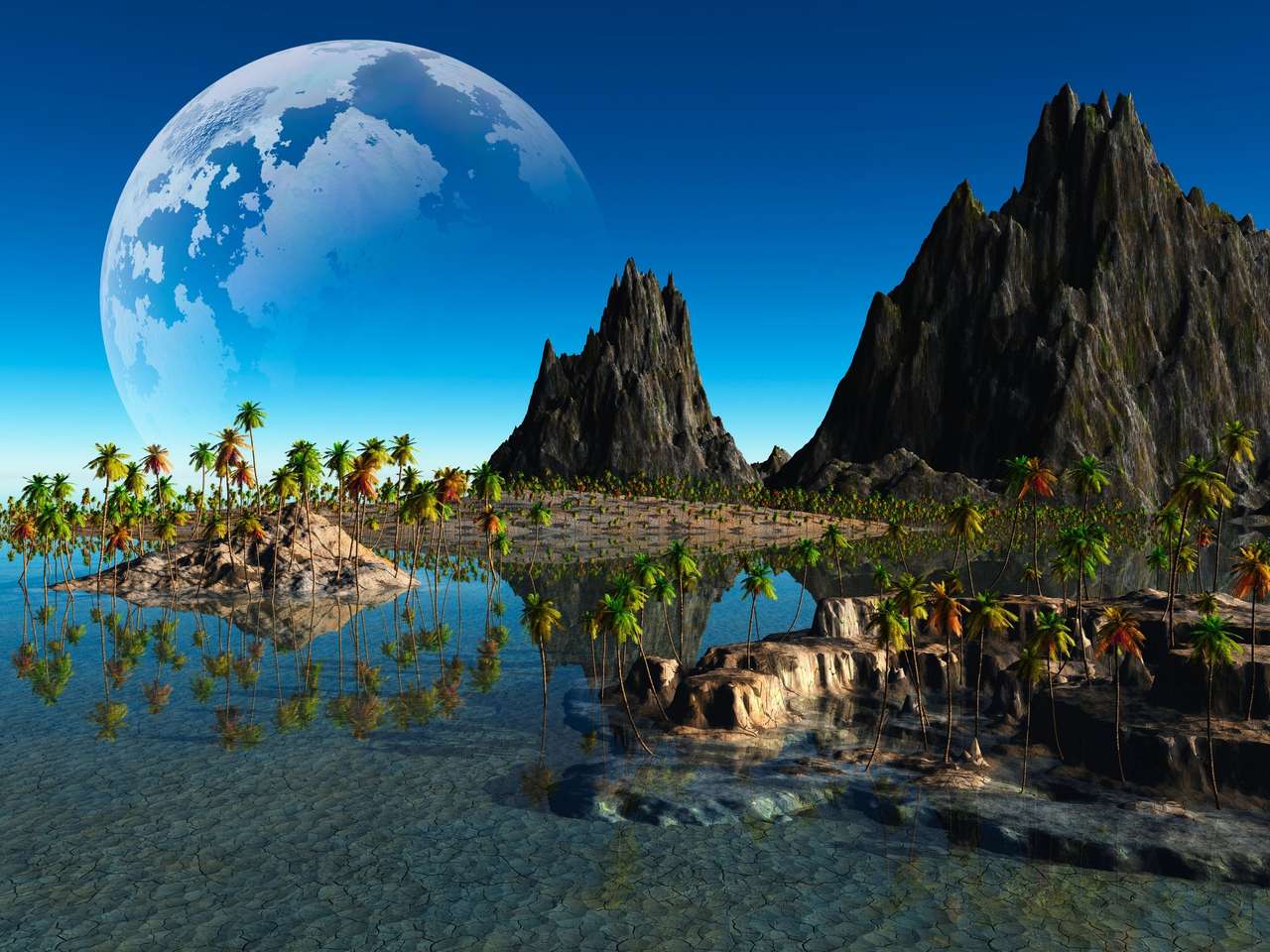 Fantasie planeet online puzzel