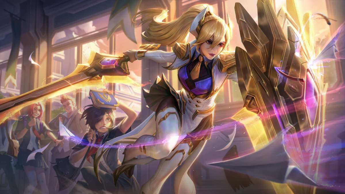 Leona League of Legends puzzle online from photo