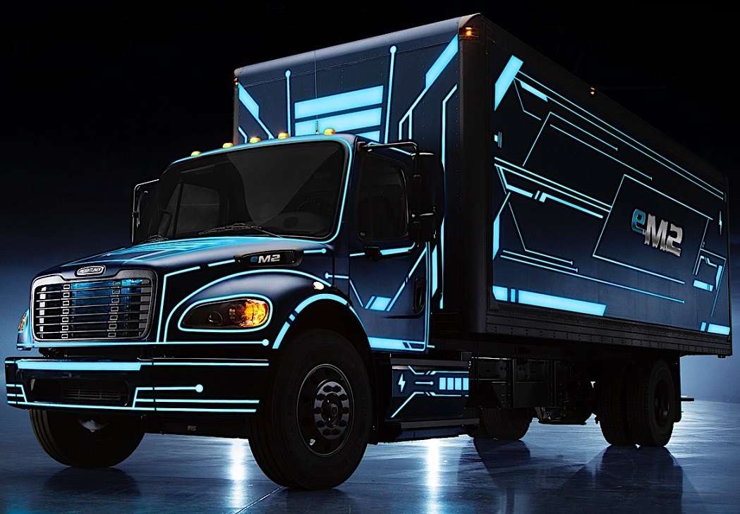 Frieghtliner Electric Truck puzzle online from photo