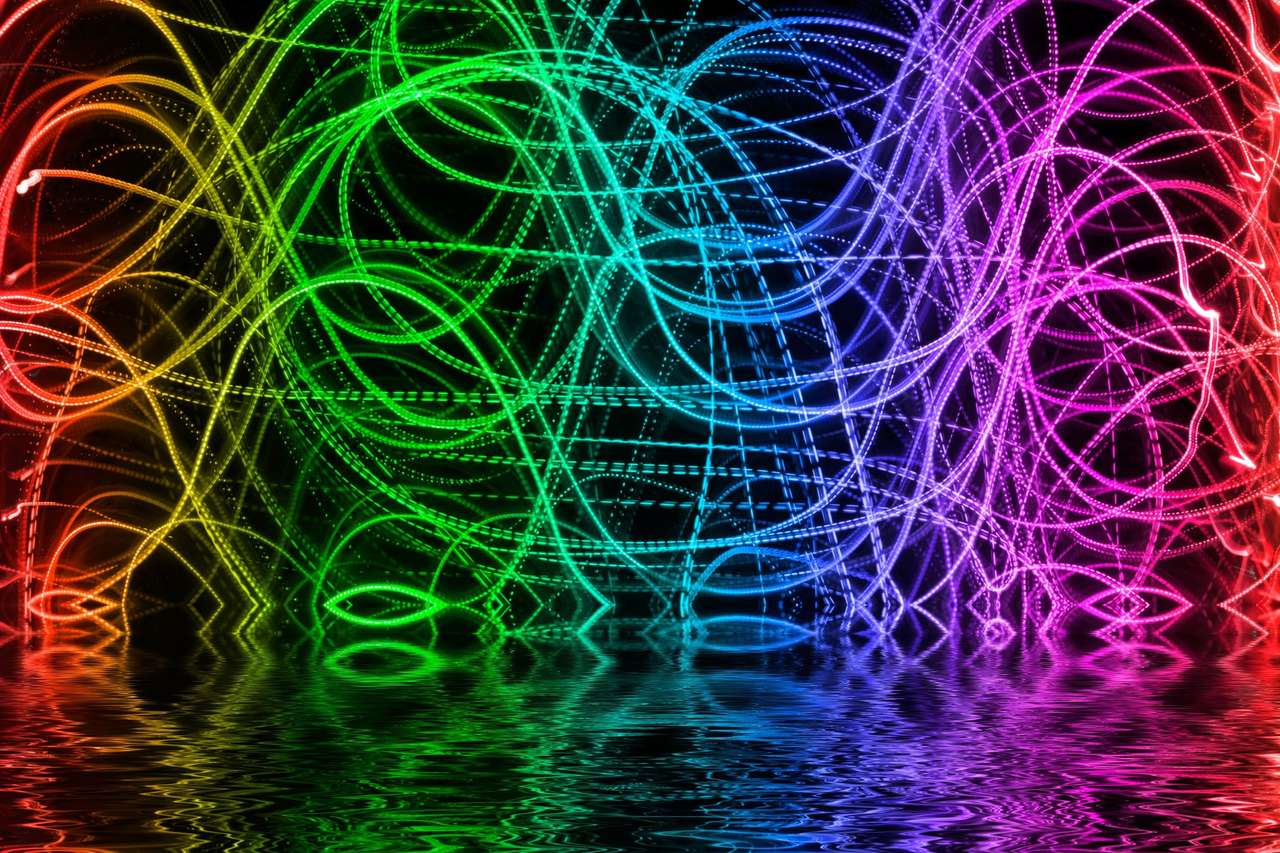 Colorful lines online puzzle