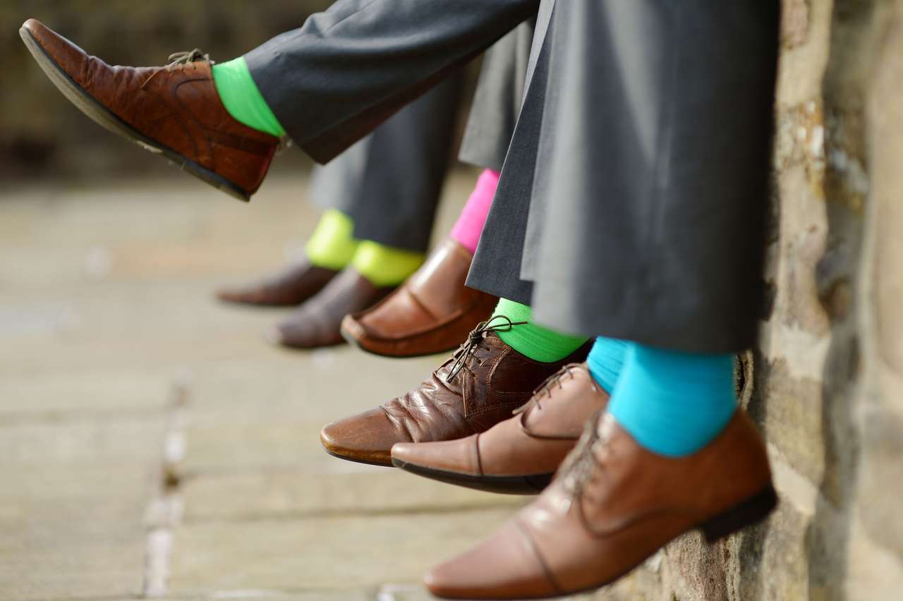 Πολύχρωμες κάλτσες online παζλ