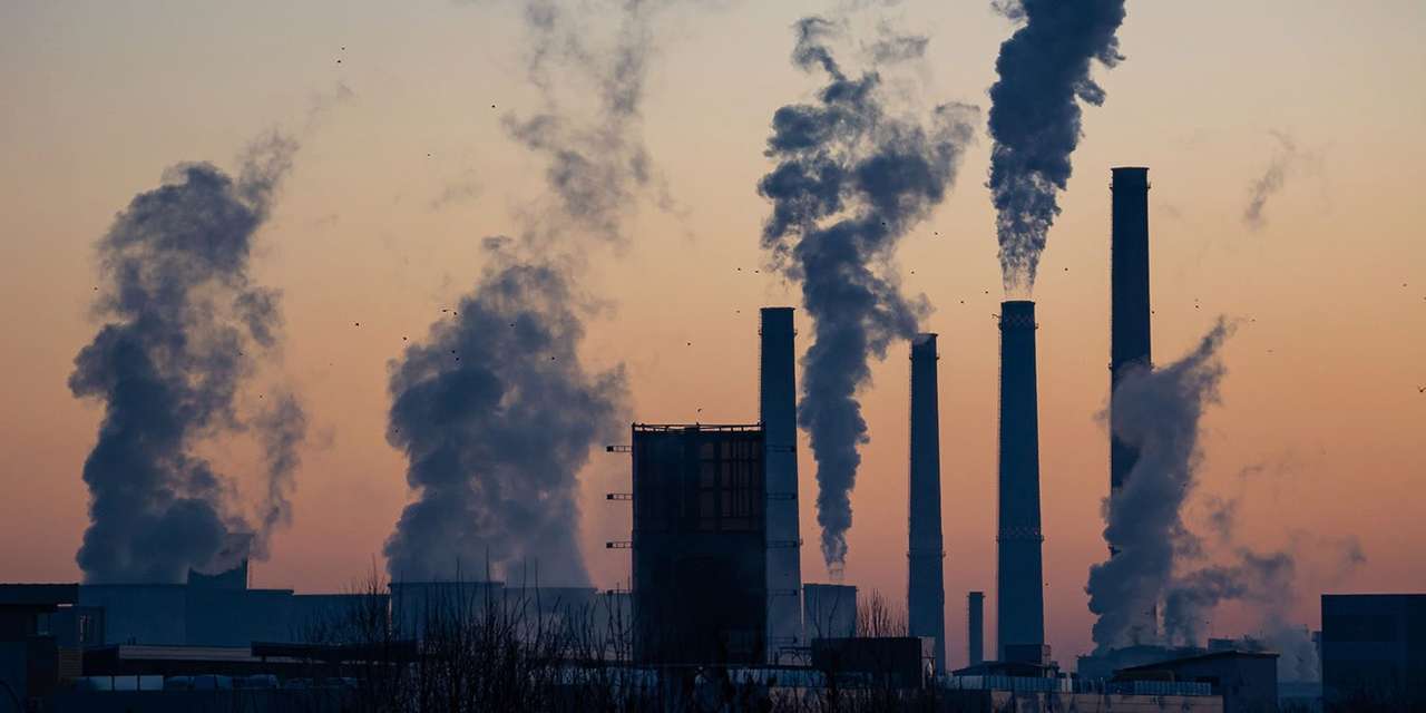 Fabrikverschmutzung Online-Puzzle vom Foto