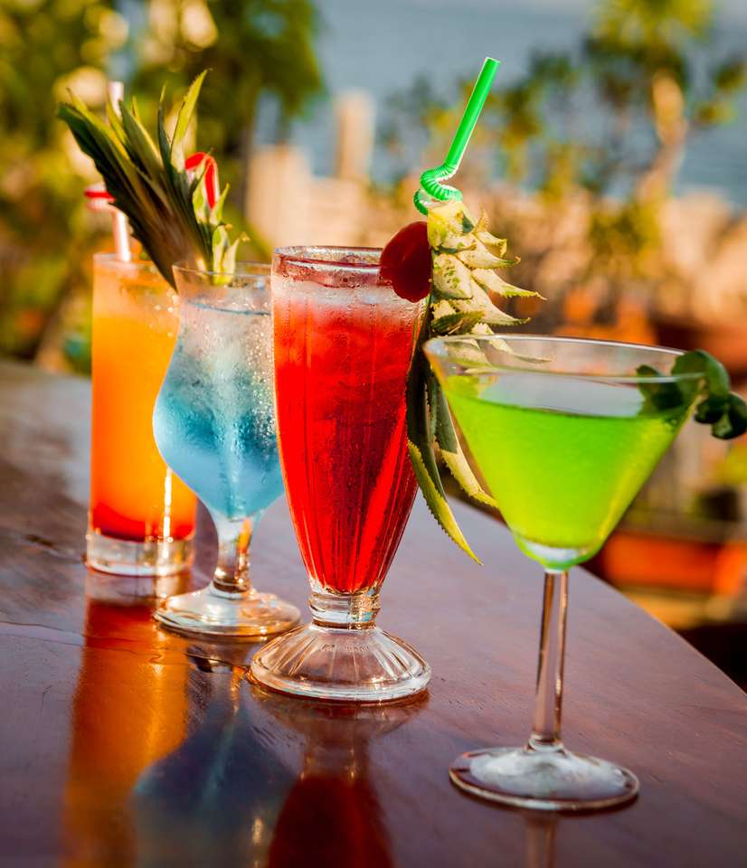 Colorful drinks puzzle online from photo