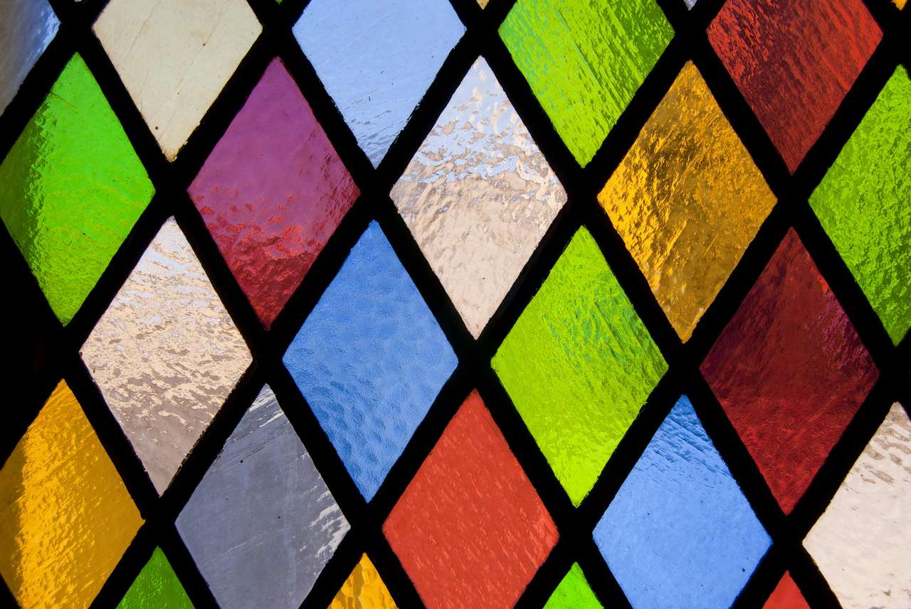 Colorful stained glass online puzzle
