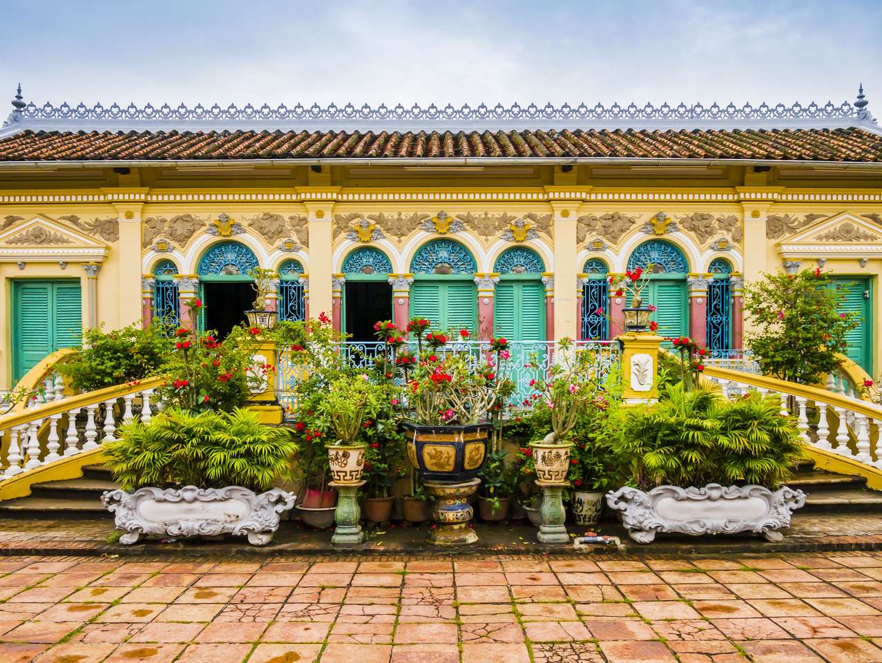 Vietnamesisches Haus. Online-Puzzle vom Foto