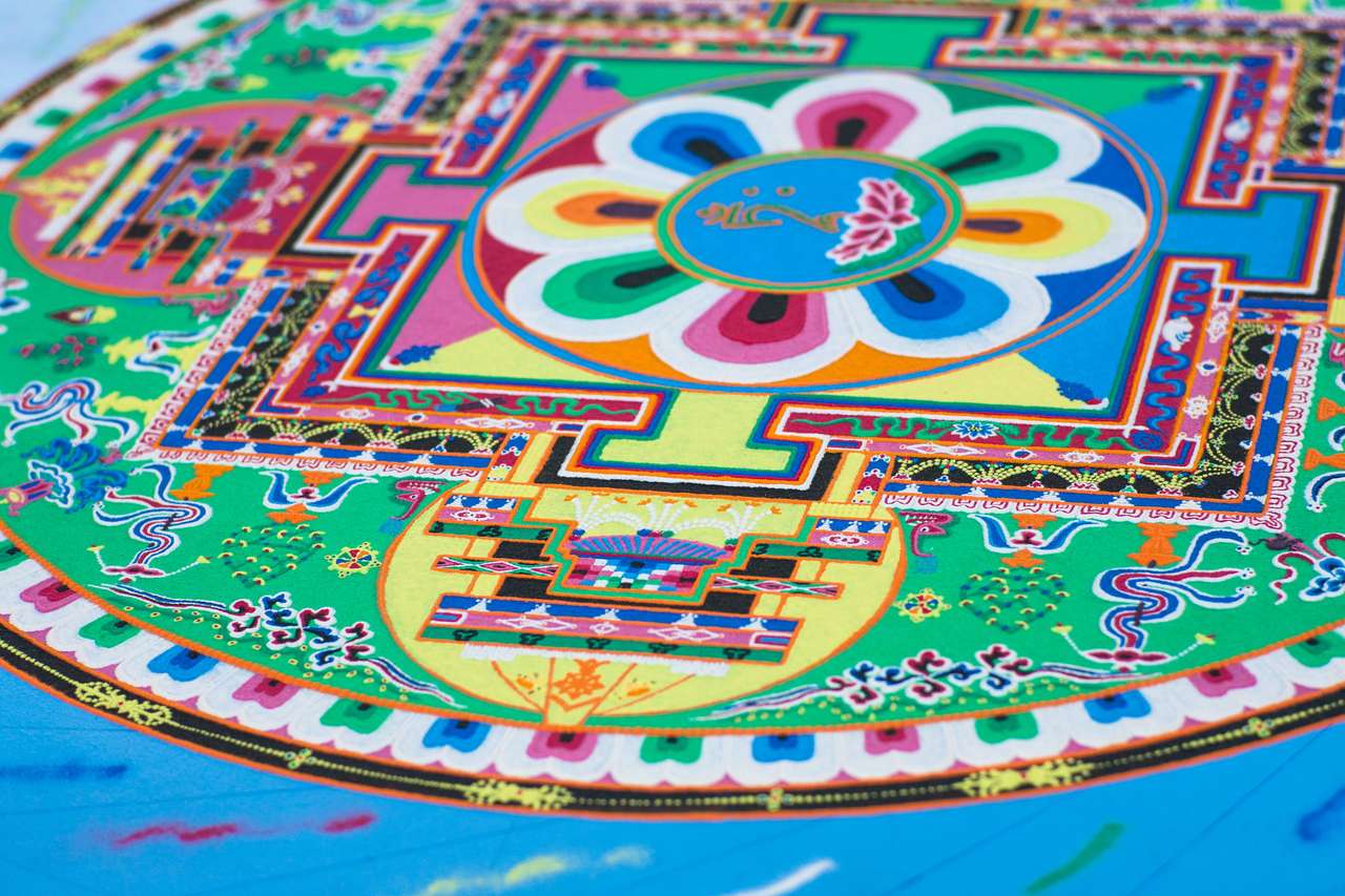 Boeddhistische mandala online puzzel