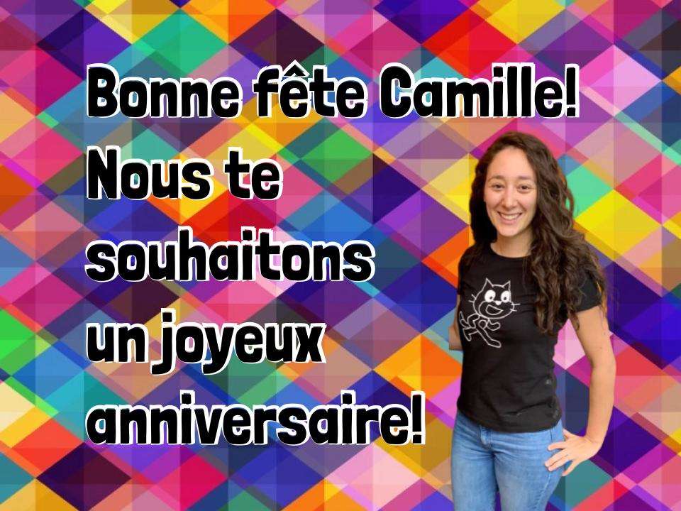 Bonne Fête Camille! онлайн пъзел от снимка