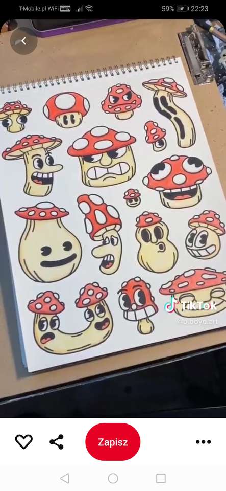 Mushrooms123 puzzel online van foto