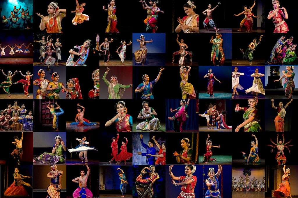 Danseurs classiques indiens puzzle en ligne à partir d'une photo