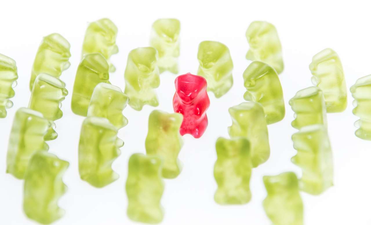 gummy bear puzzle online from photo