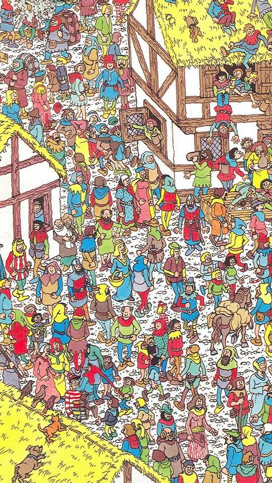 Das ist Waldo. Online-Puzzle vom Foto