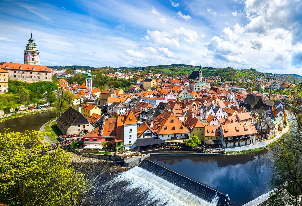 Stad i Tjeckien pussel online från foto
