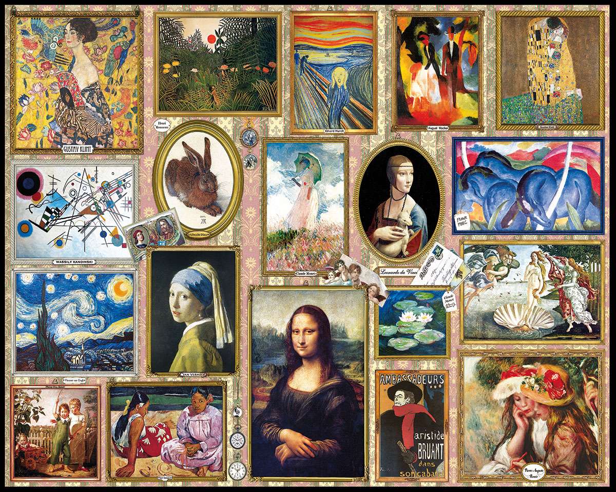 Obras de arte famosas. puzzle online