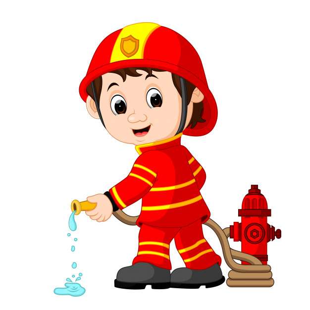 Аз съм пожарникар онлайн пъзел от снимка