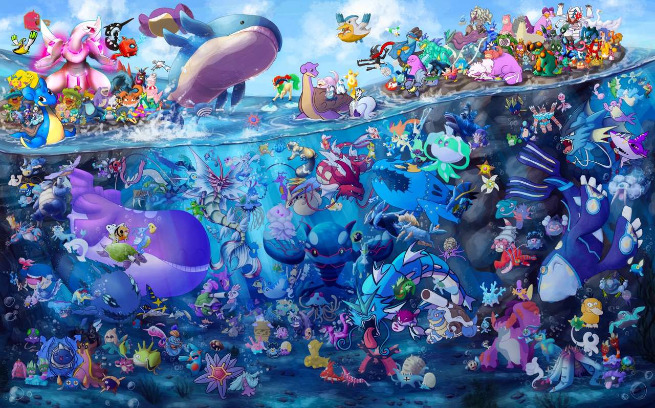 Pokemon Water. puzzle online z fotografie