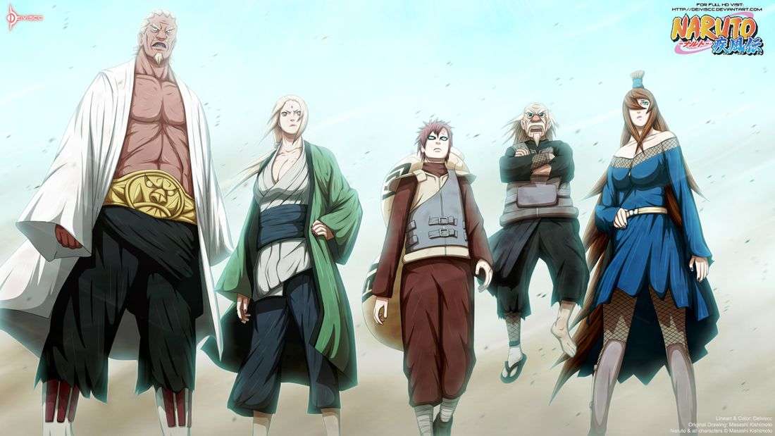 The five kages puzzle online from photo