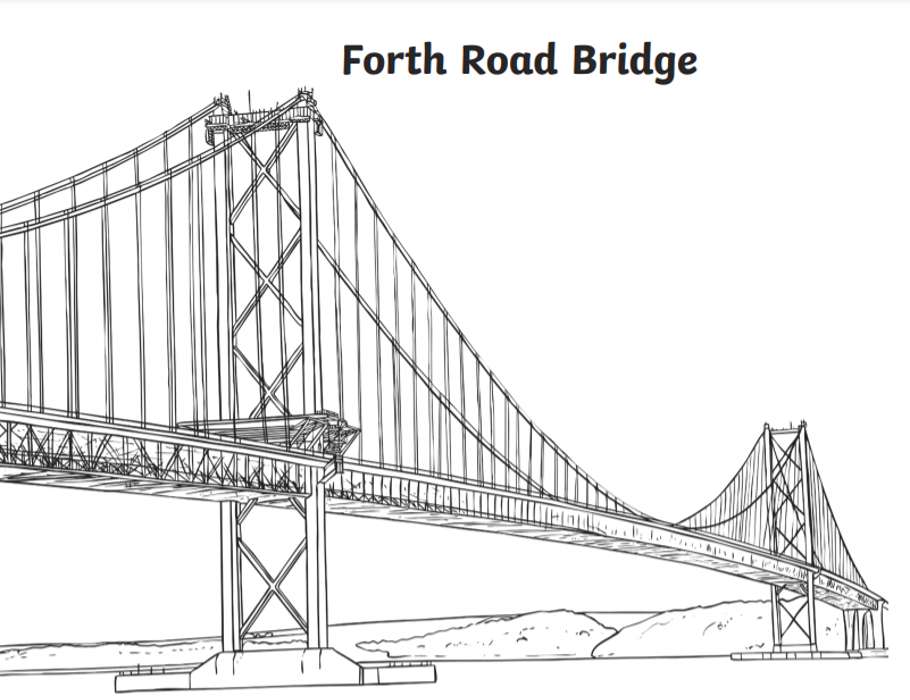 Forth Road Bridge pussel online från foto