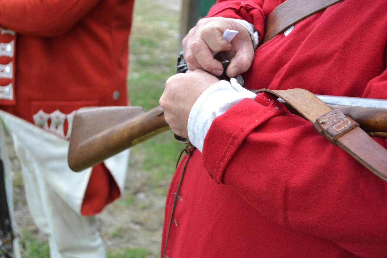 Het laden van musket puzzel online van foto