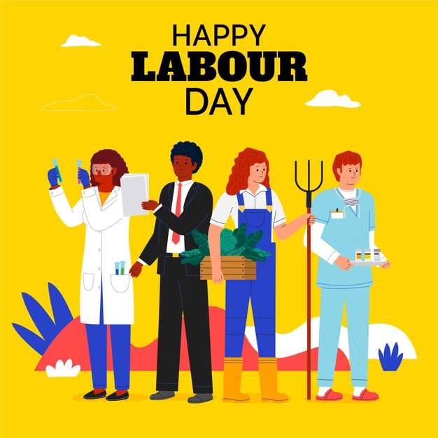 Честит ден на труда. онлайн пъзел от снимка
