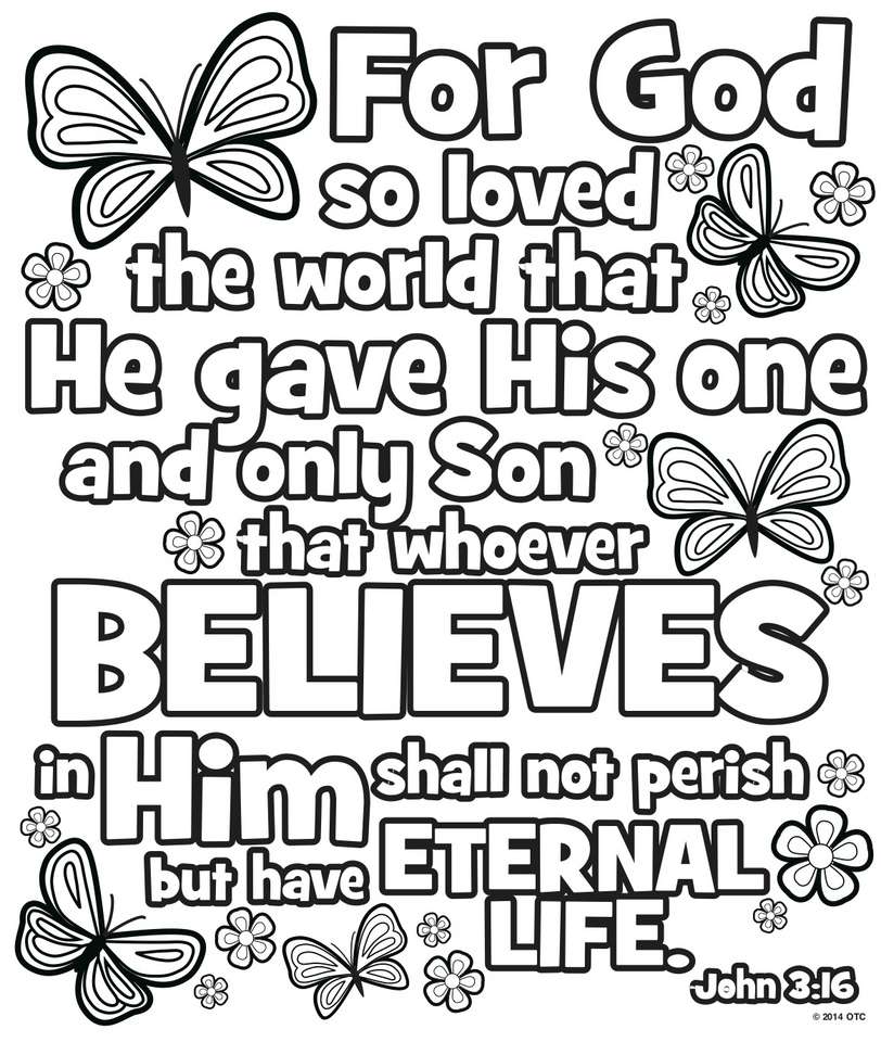 John 3:16 puzzle online from photo