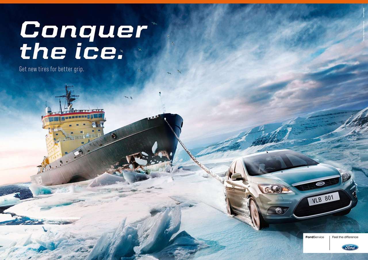 Ford - hajó jég online puzzle