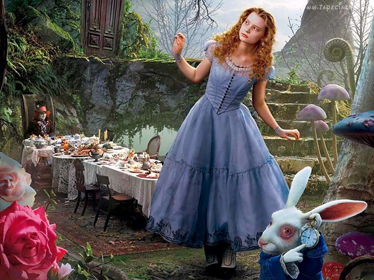 Alice in Wonderland puzzle online from photo