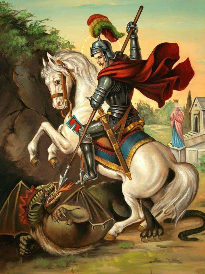 Saint George puzzle online from photo