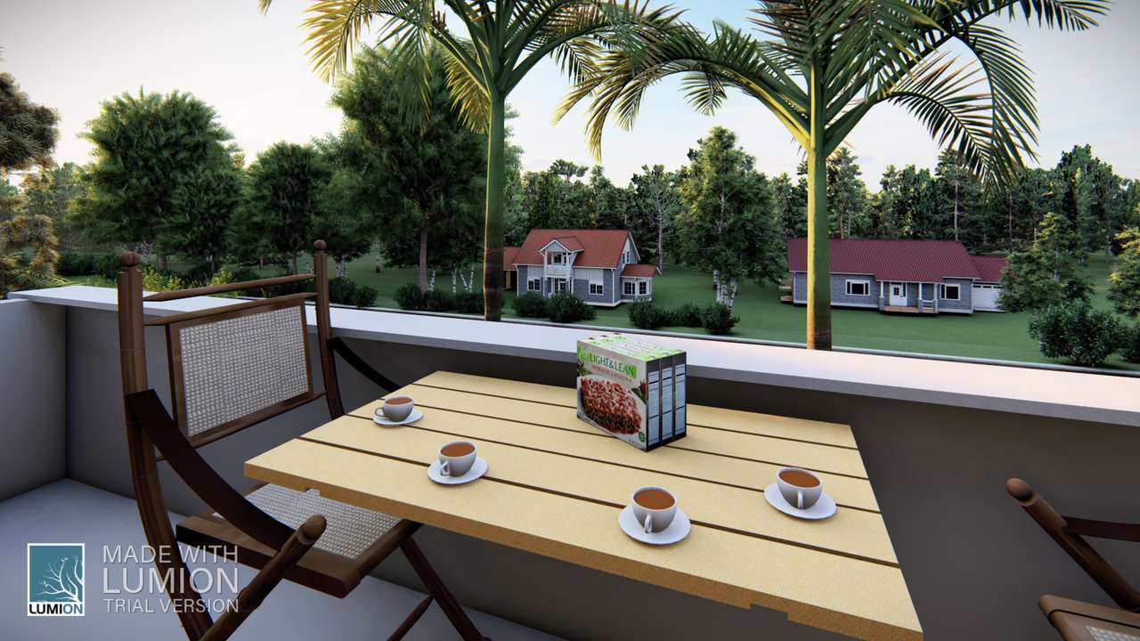 Balcon de birou cu masă de cafea puzzle online