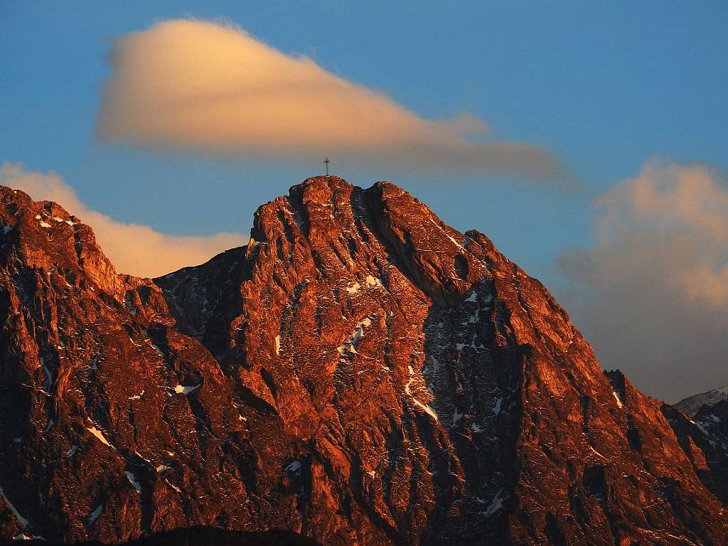 Giewont in the evening puzzle online from photo