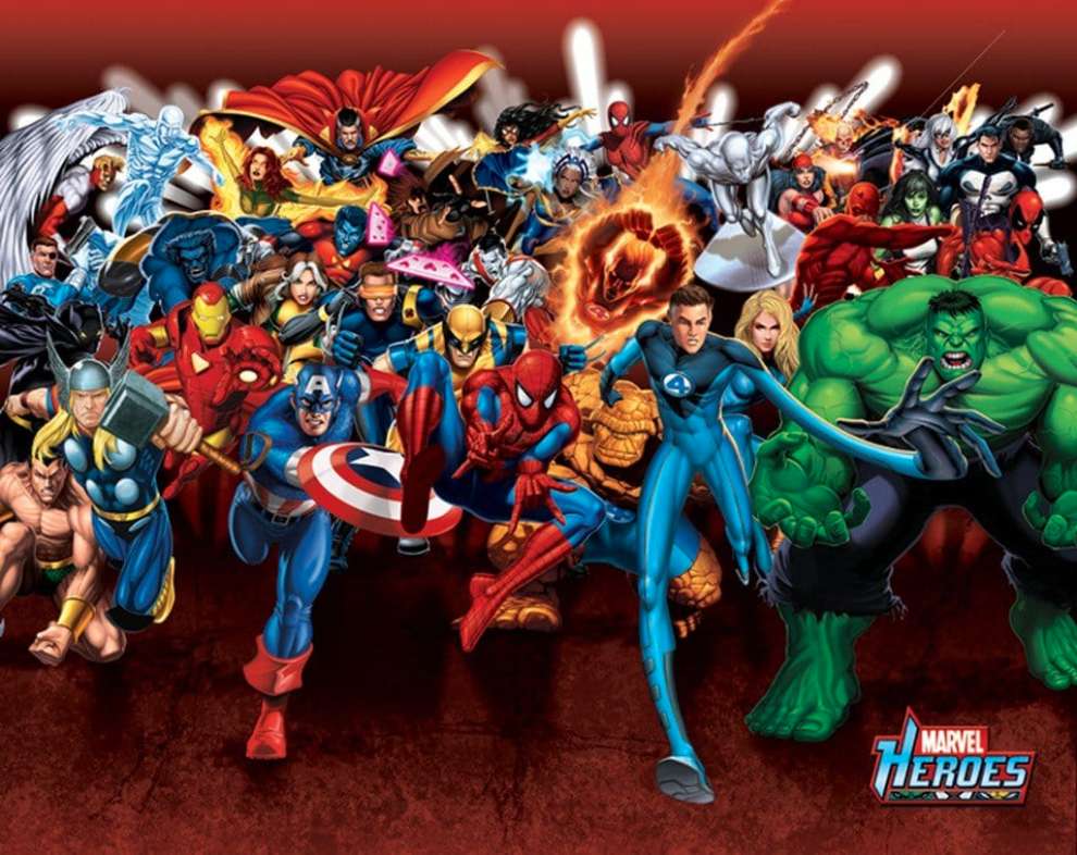 superhjältar pussel online från foto