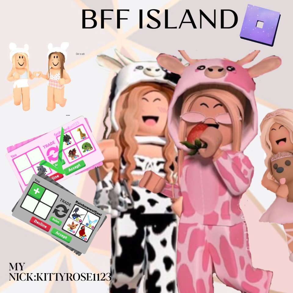 BFF-sziget Roblox online puzzle