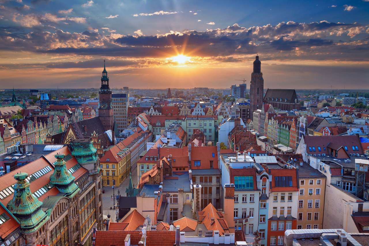 City Breslavia Polonia puzzle online din fotografie
